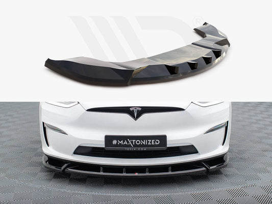 Maxton Design - FRONT SPLITTER V.2 TESLA MODEL X MK1 FACELIFT
