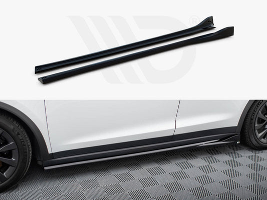 Maxton Design - SIDE SKIRTS DIFFUSERS TESLA MODEL X MK1 FACELIFT