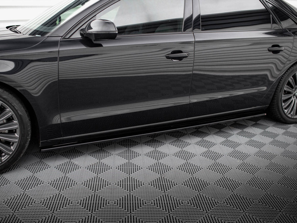 Maxton Design - SIDE SKIRTS DIFFUSERS AUDI A8 LONG D4 (2009- 2017)