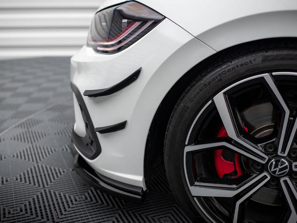 Maxton Design - FRONT BUMPER WINGS (CANARDS) VOLKSWAGEN POLO GTI MK6 FACELIFT