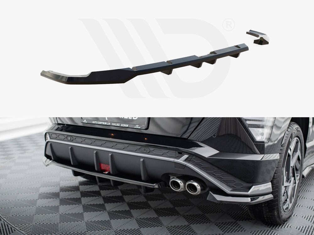 Maxton Design - REAR SPLITTER (VERTICAL BARS) HYUNDAI KONA N-LINE MK2