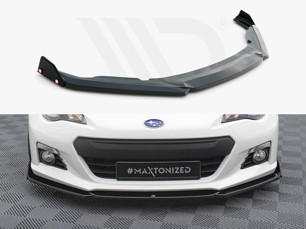 Maxton Design - FRONT SPLITTER V.1 + FLAPS SUBARU BRZ
