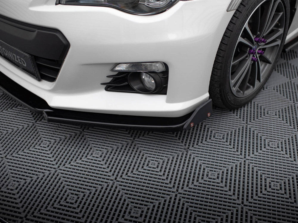 Maxton Design - FRONT SPLITTER V.1 + FLAPS SUBARU BRZ