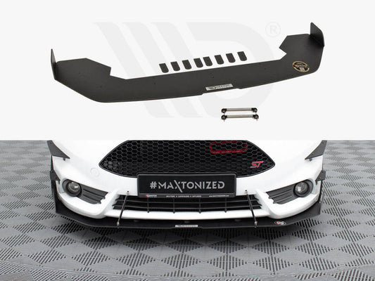 Maxton Design - Front racing splitter Fiesta MK7 ST facelift (With wings)