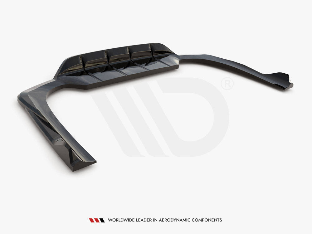 Maxton Design - CENTRAL REAR SPLITTER (VERTICAL BARS) MERCEDES-BENZ E AMG-LINE W214