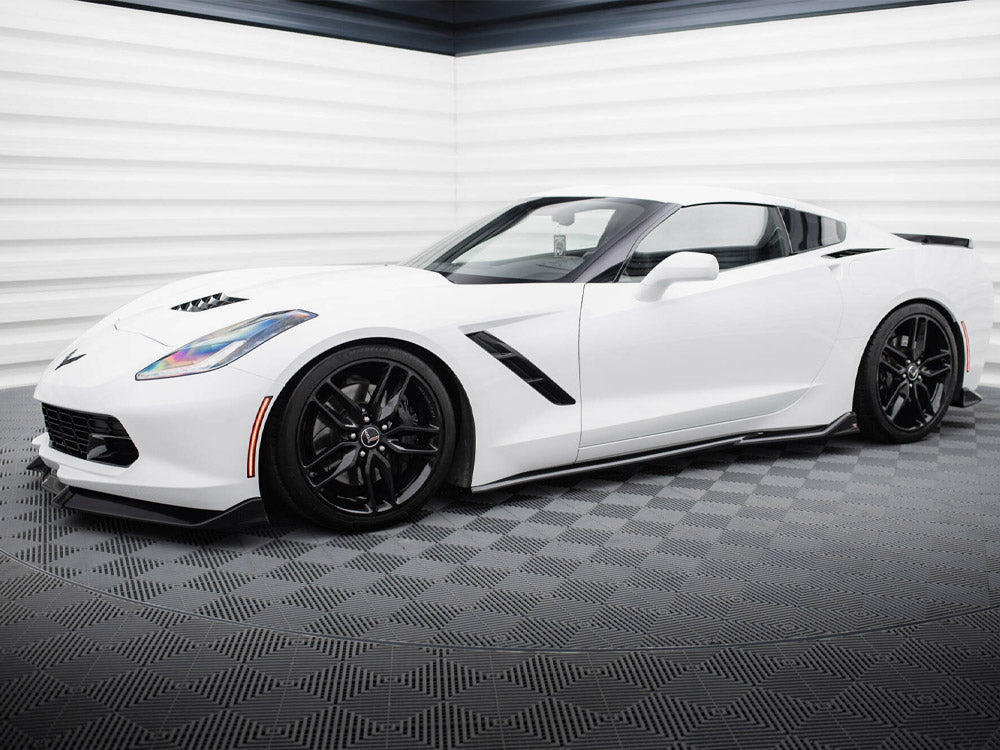 Maxton Design - Side Skirts Diffusers V.2 Chevrolet Corvette C7