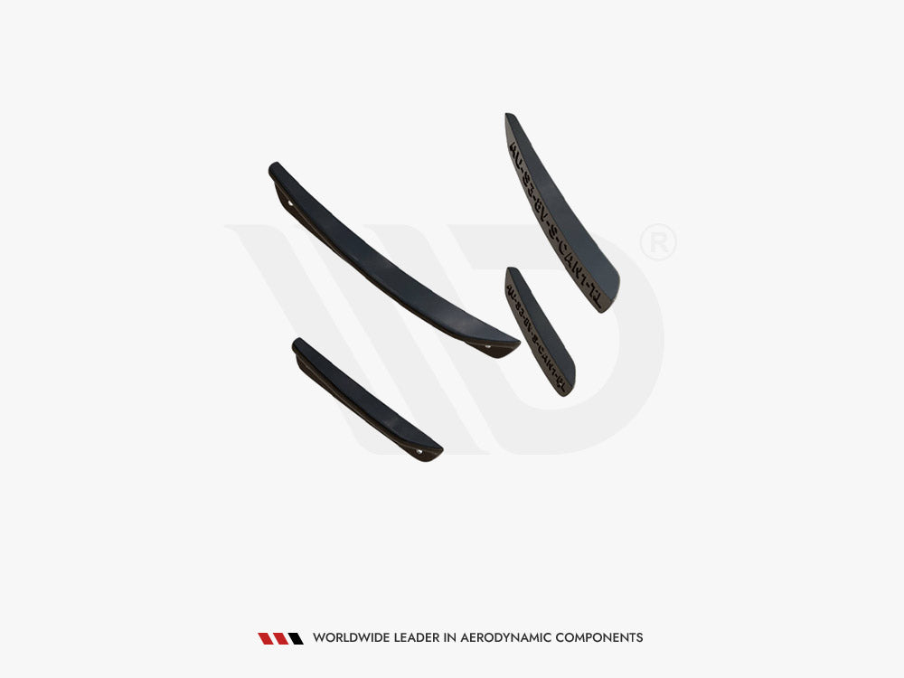 Maxton Design - Front Bumper Wings (Canards) Audi S3 / A3 S-Line 8V Sedan / Cabrio
