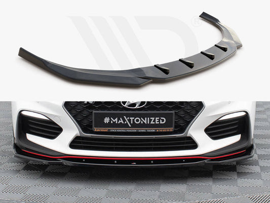 Maxton Design - FRONT SPLITTER V.4 HYUNDAI I30 N MK3 HATCHBACK/ FASTBACK (2017-)