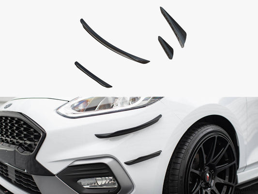 Maxton Design - Front Bumper Wings (Canards) V.3 Ford Fiesta Mk8 ST / ST-Line)