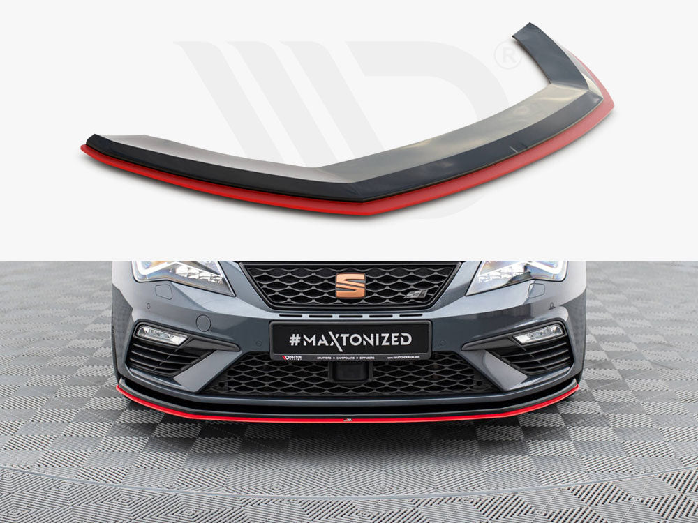 Maxton Design - Front Splitter V.3 Seat Leon Cupra / FR Mk3 FL