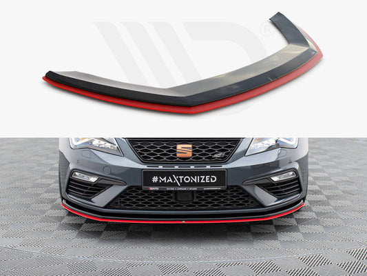 Maxton Design - Front Splitter V.3 Seat Leon Cupra / FR Mk3 FL