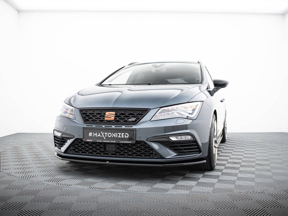 Maxton Design - FRONT SPLITTER V4 SEAT LEON CUPRA/ FR MK3 FACELIFT (2017-2020)