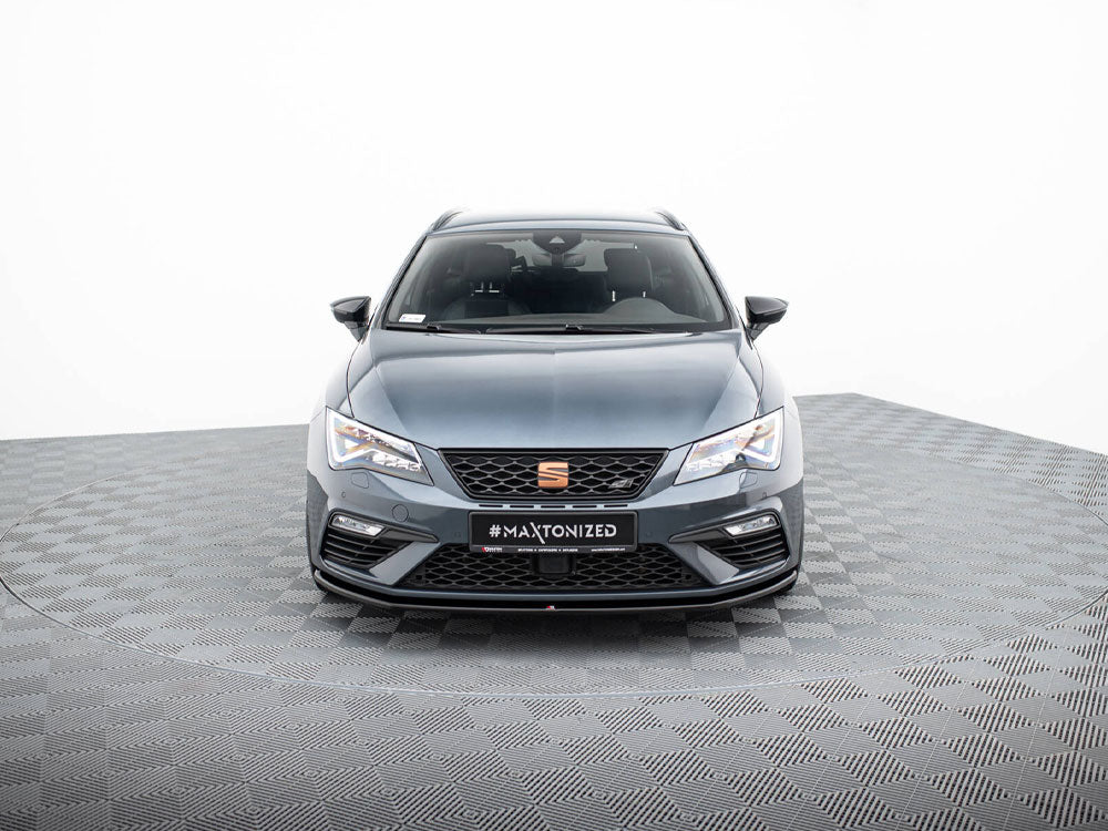 Maxton Design - FRONT SPLITTER V4 SEAT LEON CUPRA/ FR MK3 FACELIFT (2017-2020)