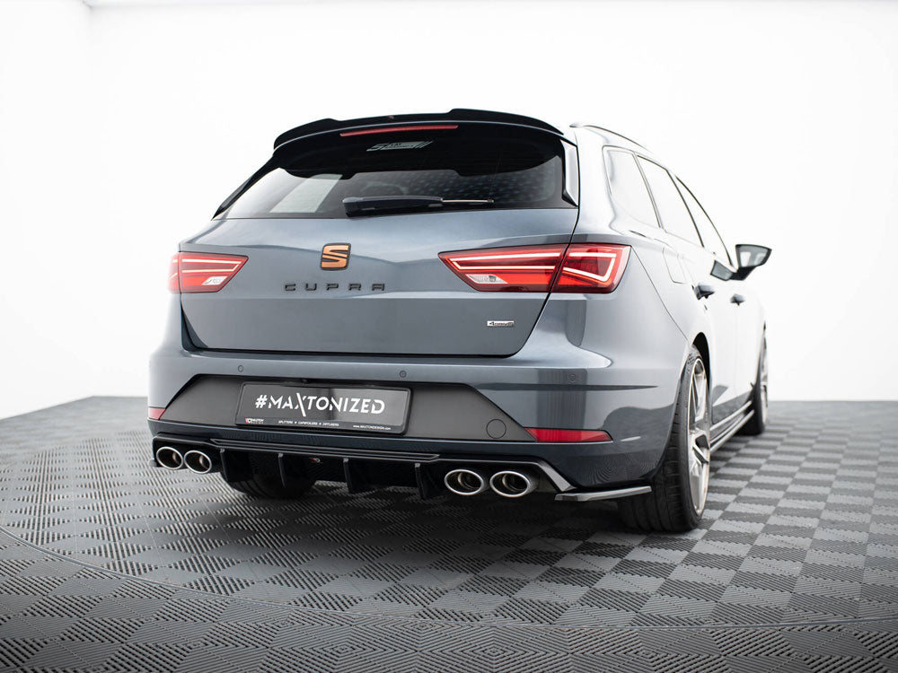 Maxton Design - Rear Side Splitters V.2 Seat Leon Cupra Mk3 FL Sportstourer