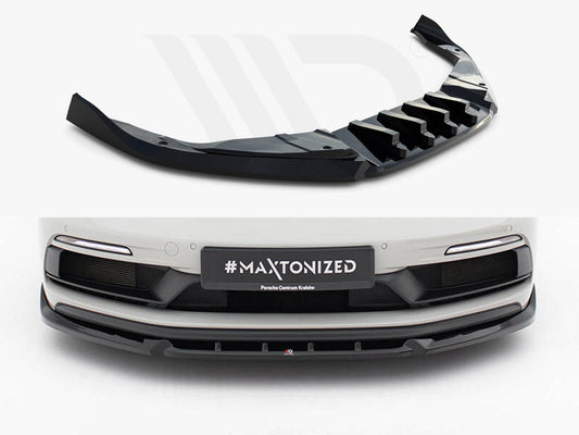Maxton Design - Front Splitter V.2 Porsche 718 Cayman GTS 982c