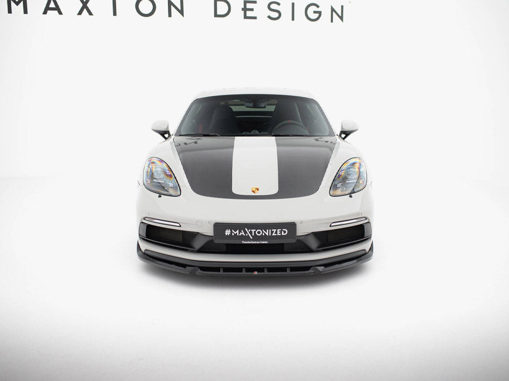 Maxton Design - Front Splitter V.2 Porsche 718 Cayman GTS 982c
