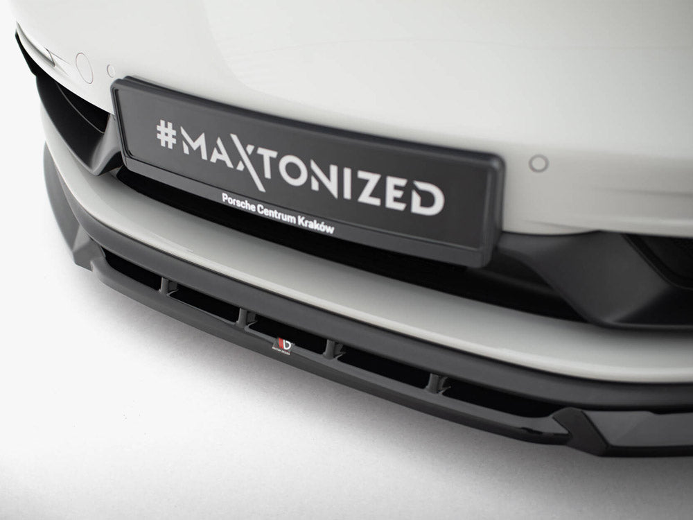 Maxton Design - Front Splitter V.2 Porsche 718 Cayman GTS 982c