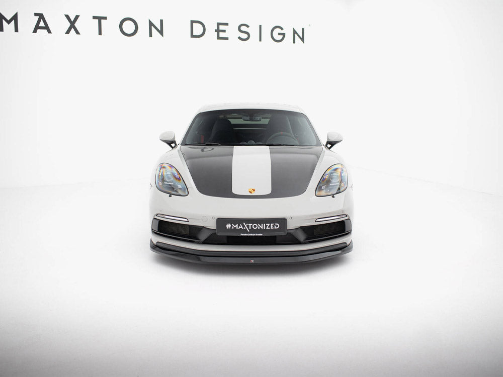 Maxton Design - Front Splitter V.1 Porsche 718 Cayman GTS 982c