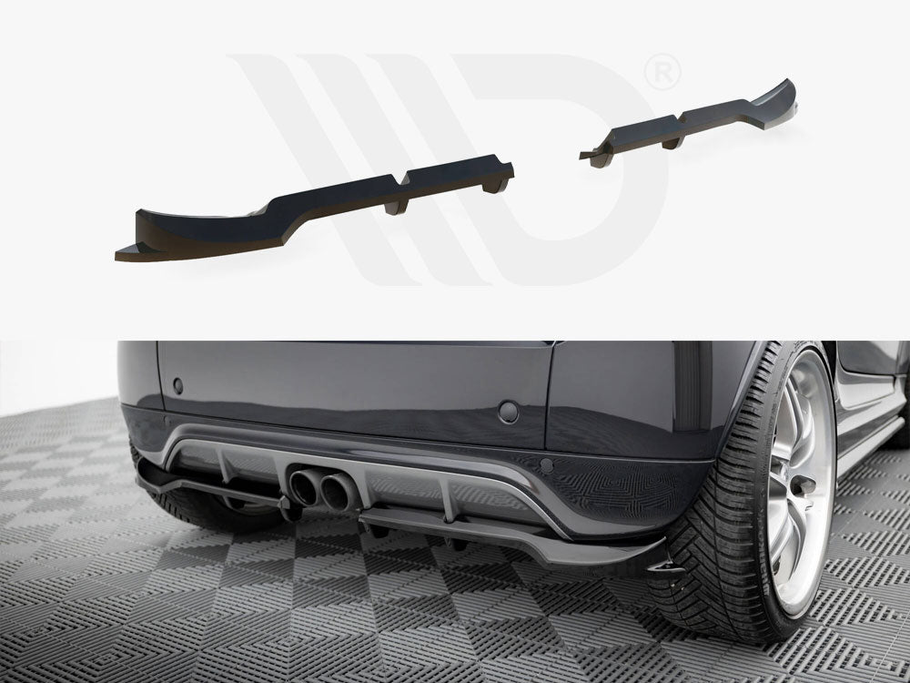 Maxton Design - Rear Splitter (Vertical Bars) Brabus Smart Fortwo C451 Facelift