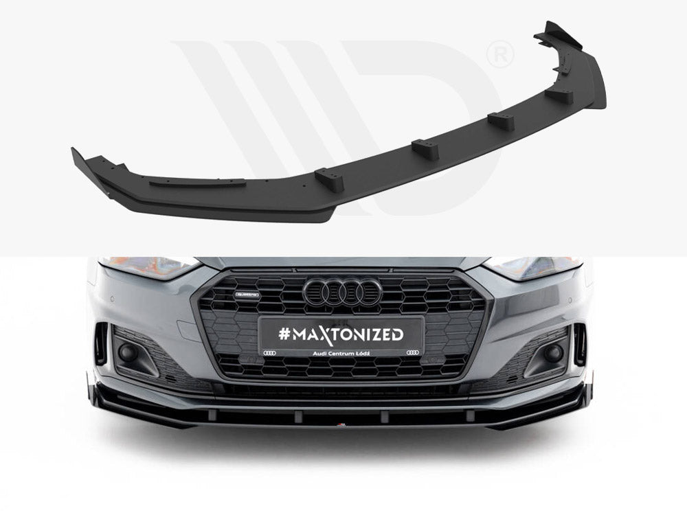 Maxton Design - Street PRO Front Splitter + Flaps Audi A5 F5 / B9 Facelift
