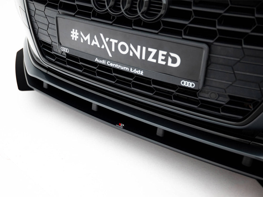 Maxton Design - Street PRO Front Splitter + Flaps Audi A5 F5 / B9 Facelift