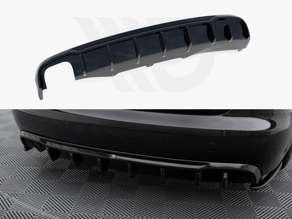 Maxton Design - Rear Valance Audi A4 B8 (Single side dual exhaust version)