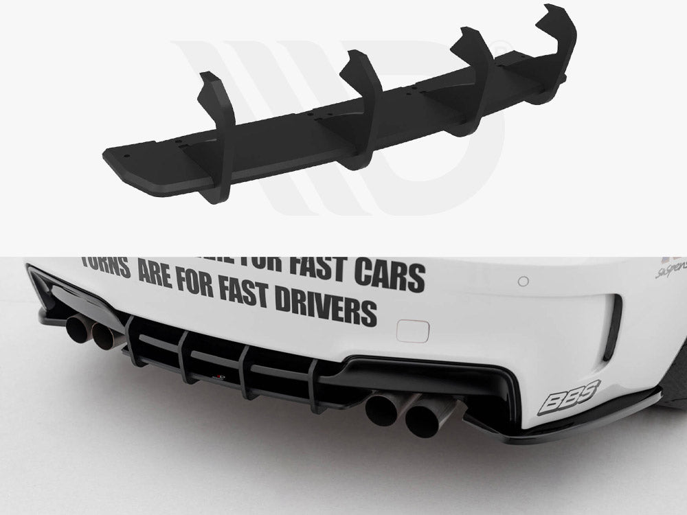 Maxton Design - Street PRO Rear Diffuser BMW 1 M Coupe E82