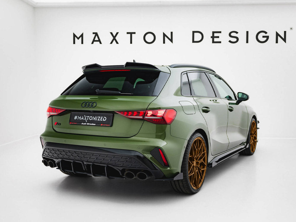 Maxton Design - Street Pro Rear Side Splitters + Flaps Audi S3 Sportback 8Y Facelift
