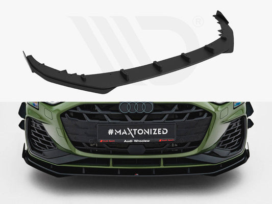 Maxton Design - Street PRO Front Splitter V.1 + Flaps Audi S3 Sportback / A3 S-line Sportback 8Y Facelift