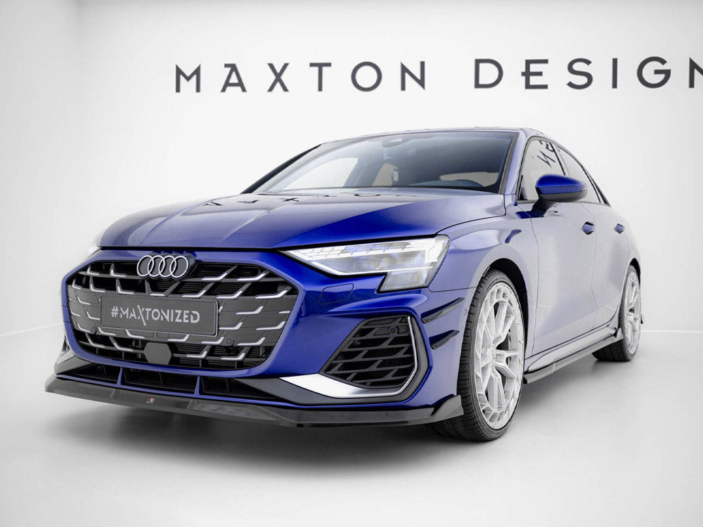 Maxton Design - Front Splitter V.3 Audi A3 S-Line Sedan / S3 Sedan 8Y Facelift