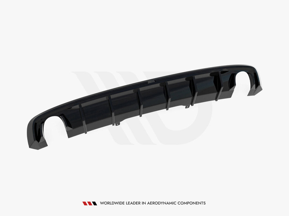 Maxton Design - Rear Valance Audi A4 S-Line B9 (Version with single exhaust tips on both sides)