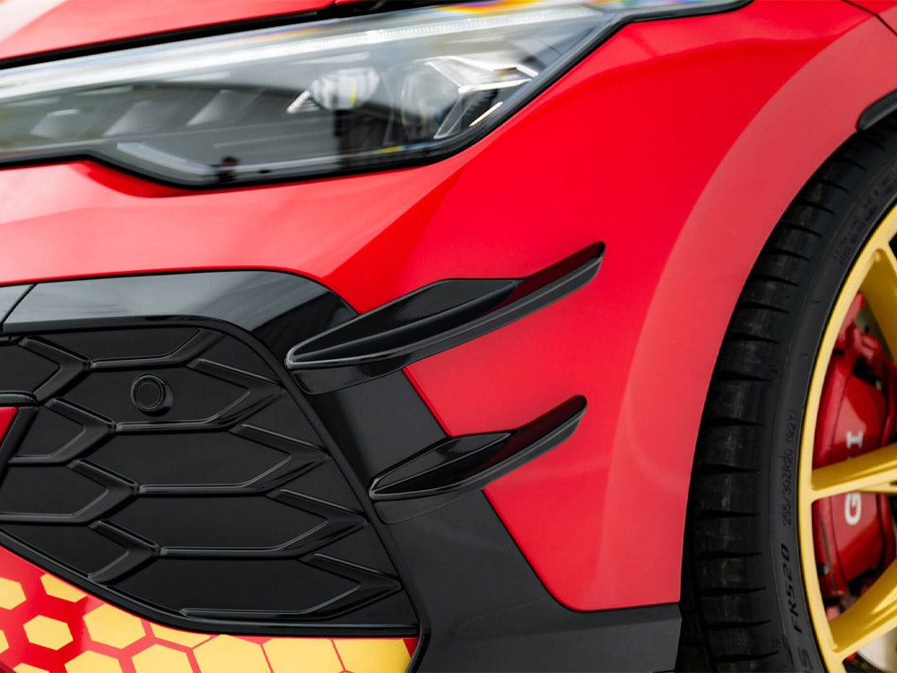 Maxton Design - Front Bumper Wings (Canards) Volkswagen Golf GTI Clubsport Mk8 Facelift