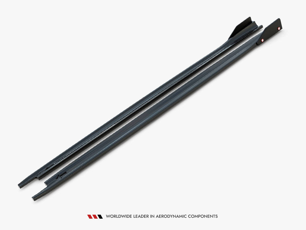 Maxton Design - Side Skirts Diffusers V.2 + Flaps Skoda Octavia RS Liftback / Estate Mk4 Facelift