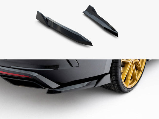 Maxton Design - Rear Side Splitters V.6 Skoda Octavia RS Liftback / Estate Mk4 / Mk4 Facelift