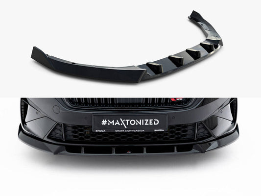 Maxton Design - Front Splitter V.2 Skoda Octavia RS Liftback / Estate Mk4 Facelift