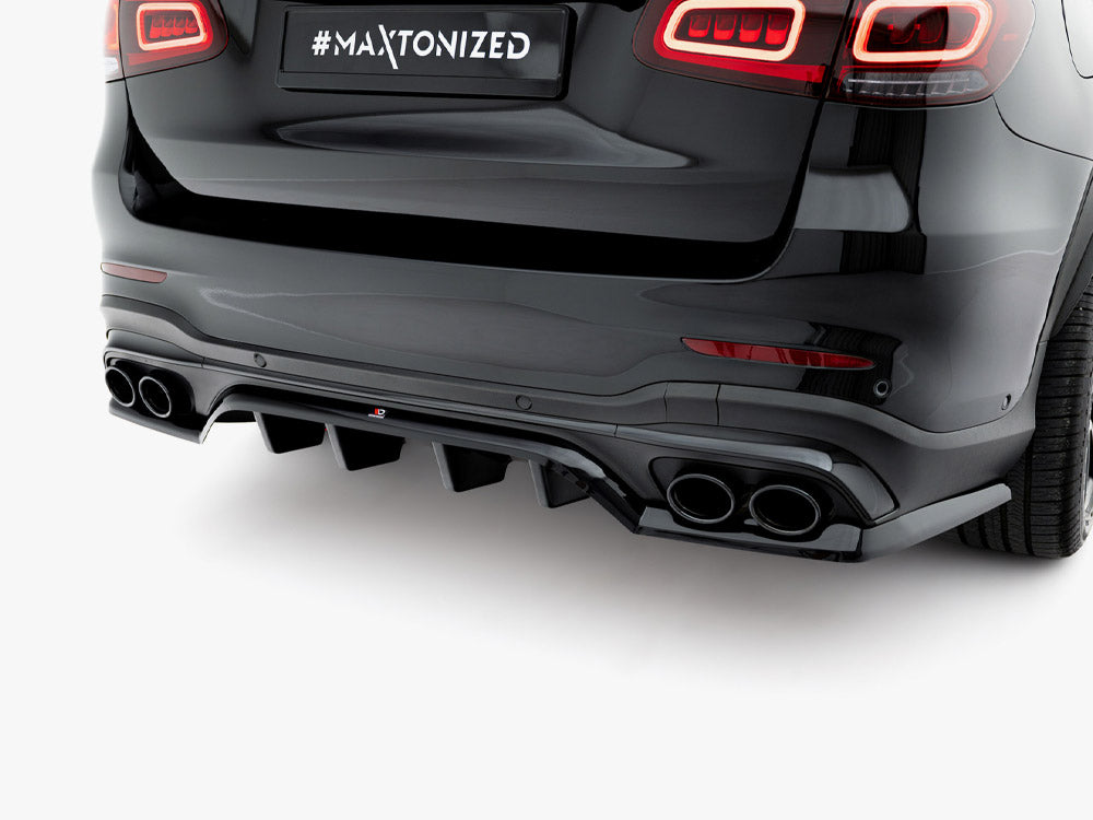 Maxton Design - Rear Splitter (Vertical Bars) Mercedes-AMG GLC 43 SUV X253 Facelift