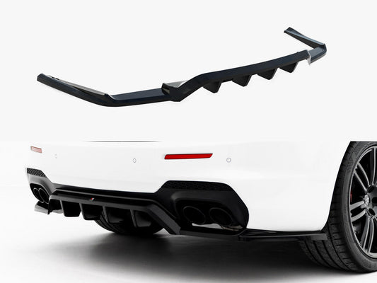 Maxton Design - Rear Splitter (Vertical Bars) Maserati Ghibli Modena Mk3 Facelift