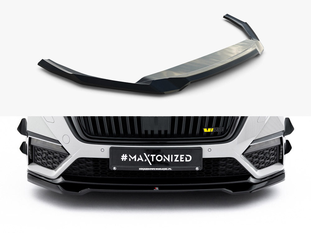 Maxton Design - Front Splitter V.4 Skoda Octavia RS Mk 4