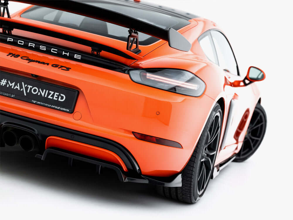 Maxton Design - Rear Splitter (Vertical Bars) Porsche 718 Cayman GTS 982c