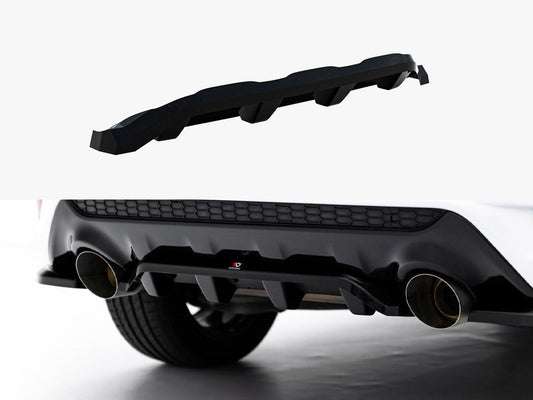 Maxton Design - Central Rear Splitter (Vertical Bars) Ford Kuga ST-Line Mk2 Facelift