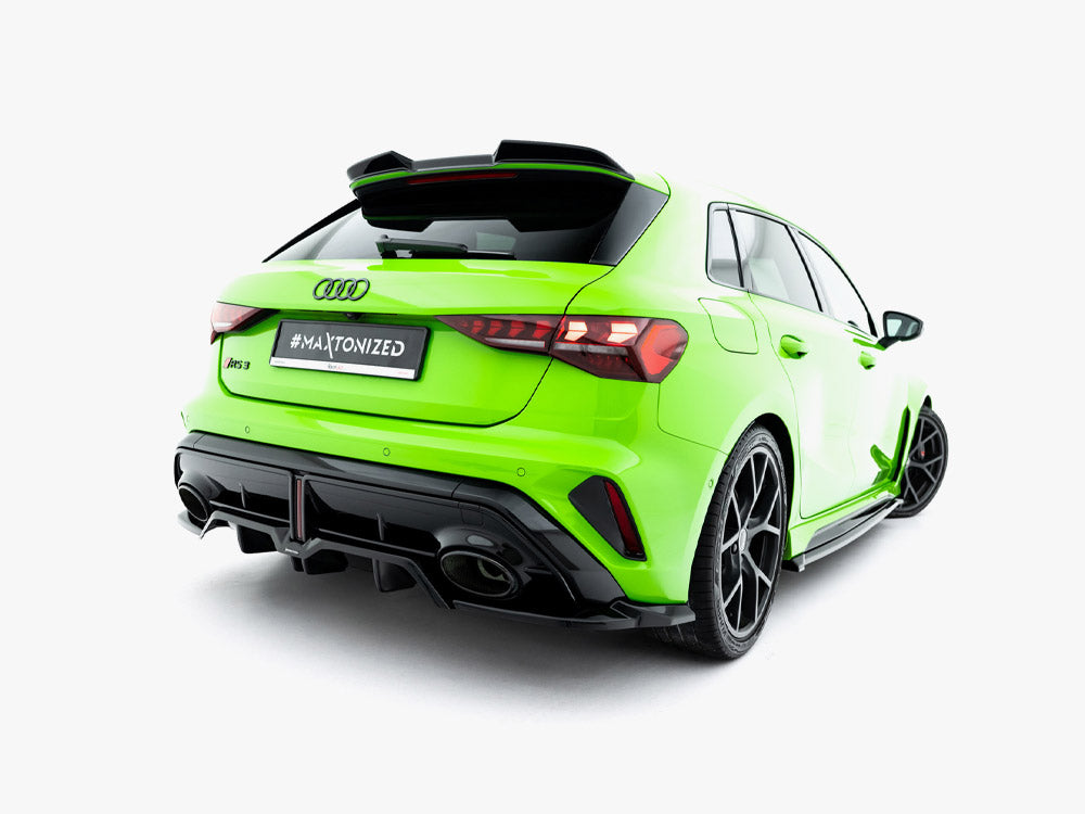Maxton Design - Rear Splitter (Vertical Bars) V.2 Audi RS3 Sportback 8Y Facelift