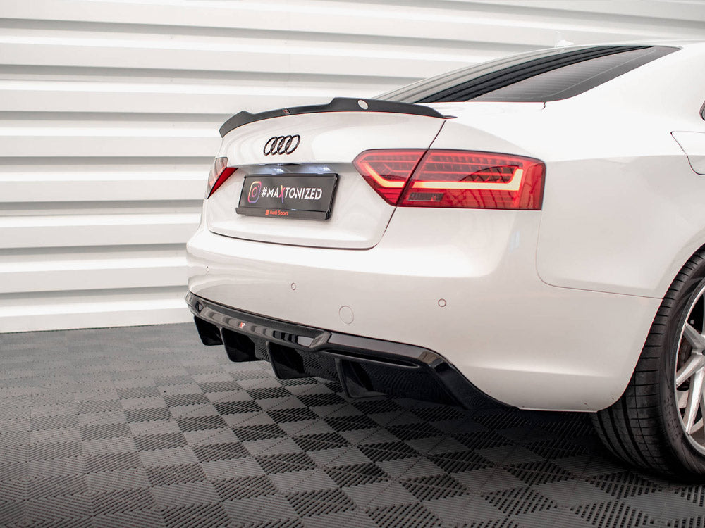 Maxton Design - Rear Valance Audi A5 Sportback 8T Facelift (Version with dual exhausts on one side)