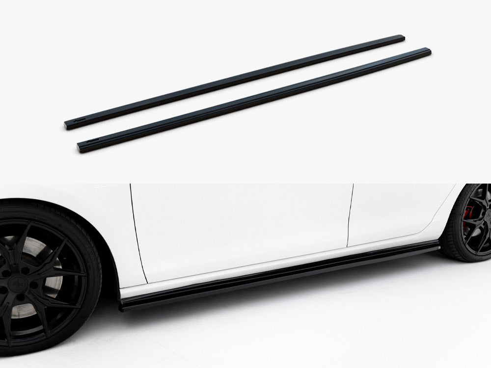 Maxton Design - Side Skirt Diffusers V.2 Volkswagen Golf GTI / GTD Mk7 / Mk7 Facelift (narrow)
