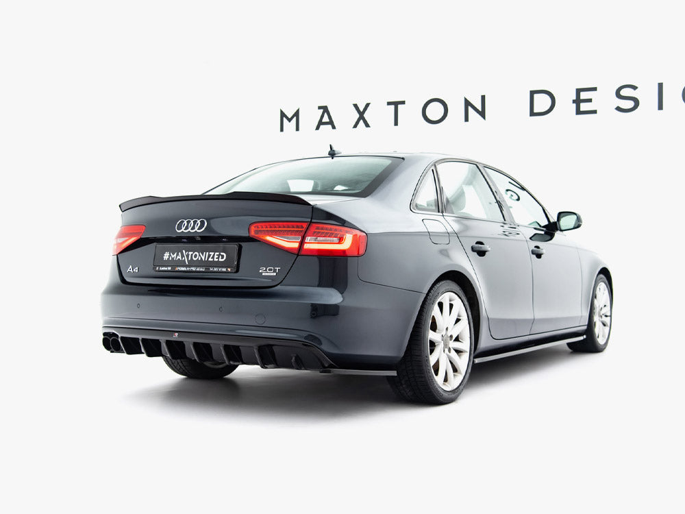 Maxton Design - Aftermarket  Rear Valance Audi A4 B8 Facelift (Single side dual exhaust version)