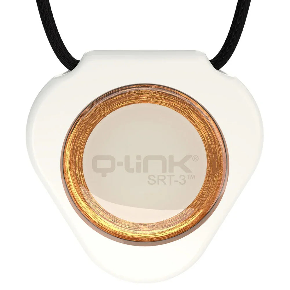 Q-Link SRT-3 White Flower of Life Pendant