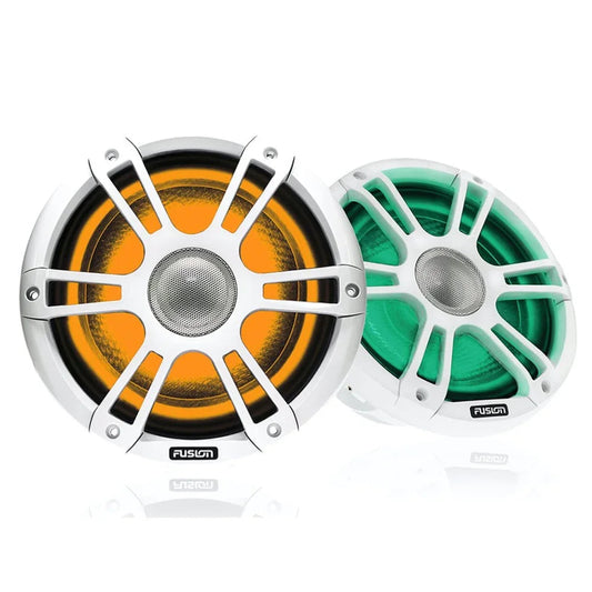 Fusion SG-FL772SPW 7.7" 280W CRGBW LED Marine Speakers Signature Series 3 White