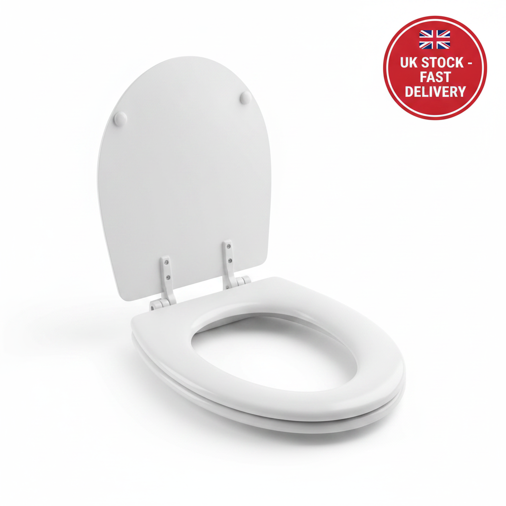 SEAFLO MTC02R Marine Toilet Seat & Lid Regular Soft Close Quiet Flush Replacement
