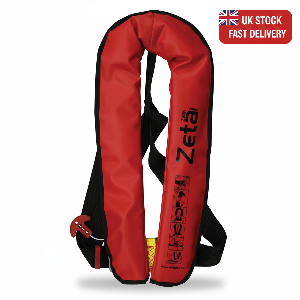 Lalizas Zeta Inflatable Lifejacket 290N ISO 12402-2 Adult Auto Red