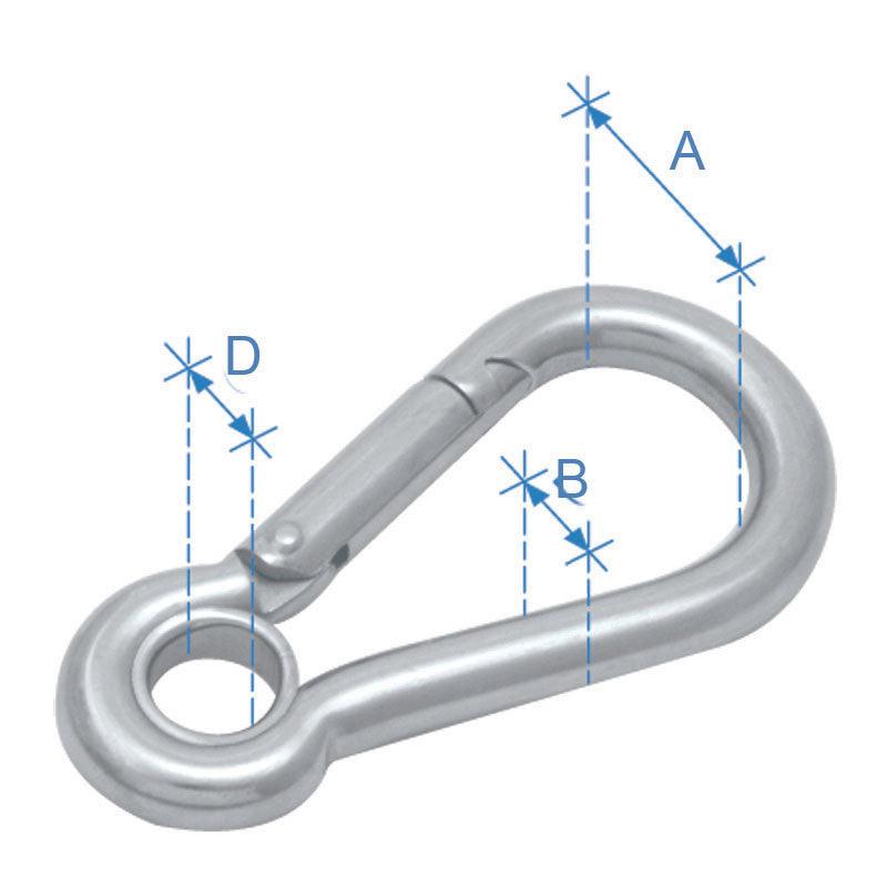 Snap 10mm Inox 316 Snap Hook with Eye End | 4Boats