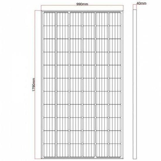 320W 12V Mono Solar Panel, 2 × 5 m MC4 Cables | 4Boats